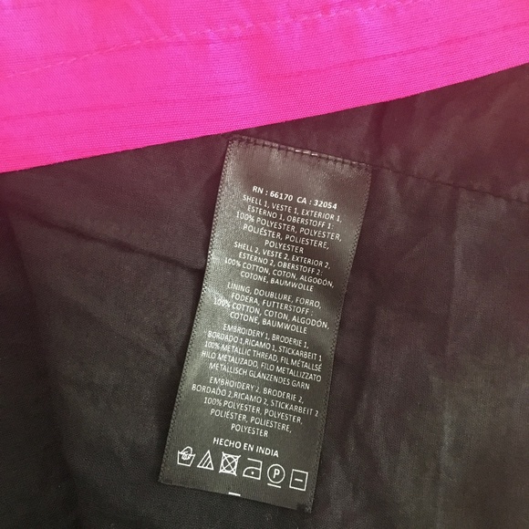 Anthropologie Black and Pink Patterned Skirt - Picture 12 of 15